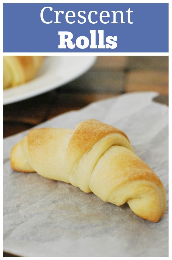 Crescent Rolls - easy buttery homemade crescent rolls. Skip the canned rolls and make your own!