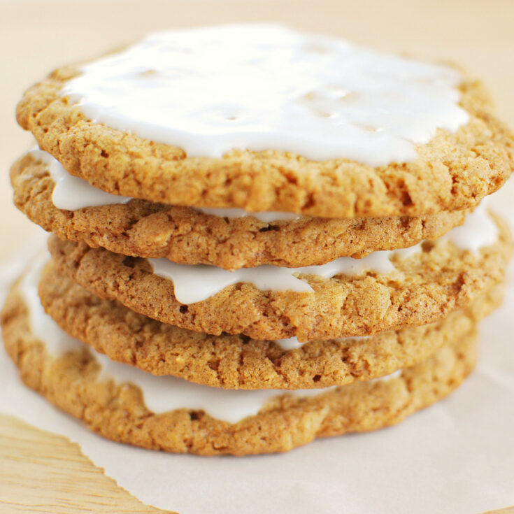 Iced Oatmeal Cookies