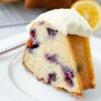 Meyer Lemon-Blueberry Bundt Cake