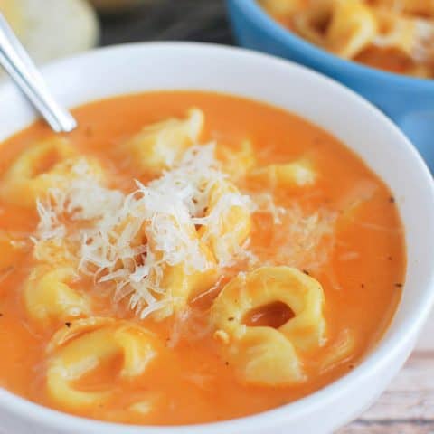 Creamy Tomato Tortellini Soup