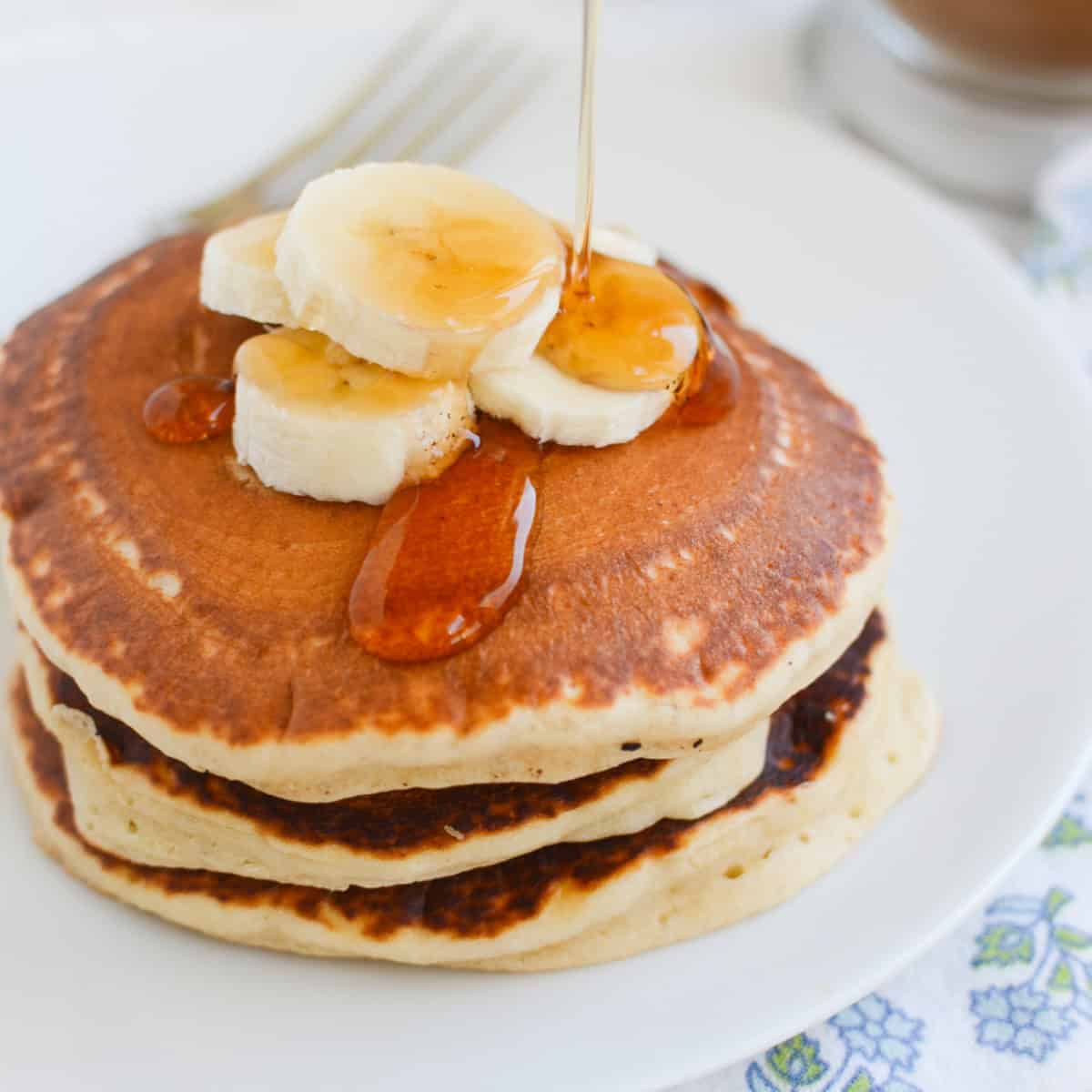 Peanut Butter Banana Pancakes - Fake Ginger