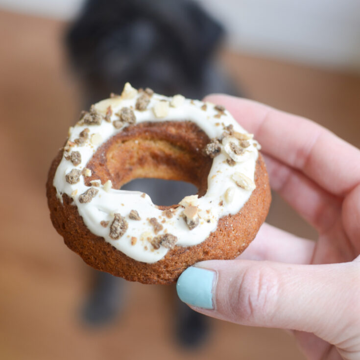 Peanut Butter Dog Doughnuts