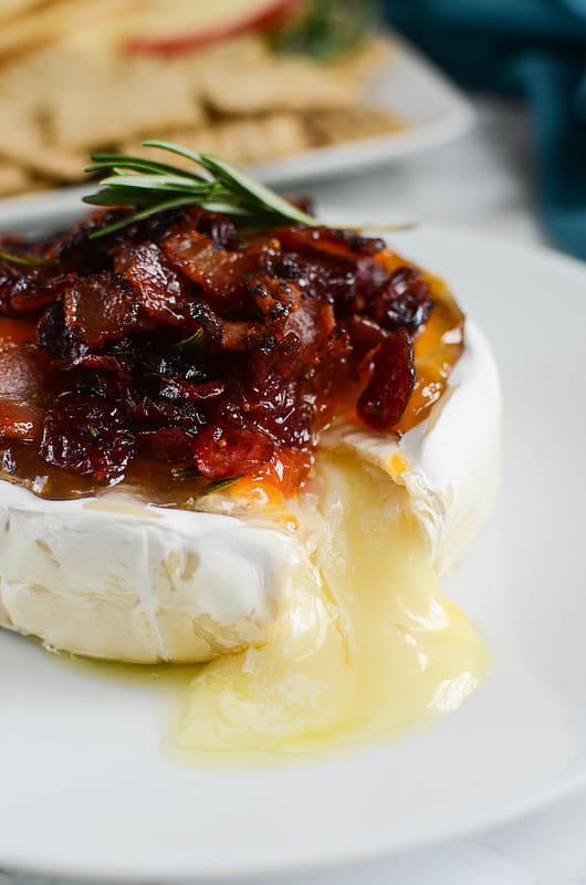 Bacon Cranberry Baked Brie